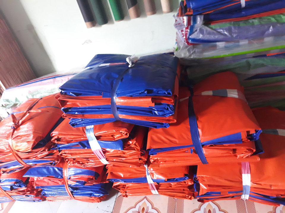 Báo giá bạt nhựa xanh cam khổ 2m, 3m, 4m, 6m đến 10m mới